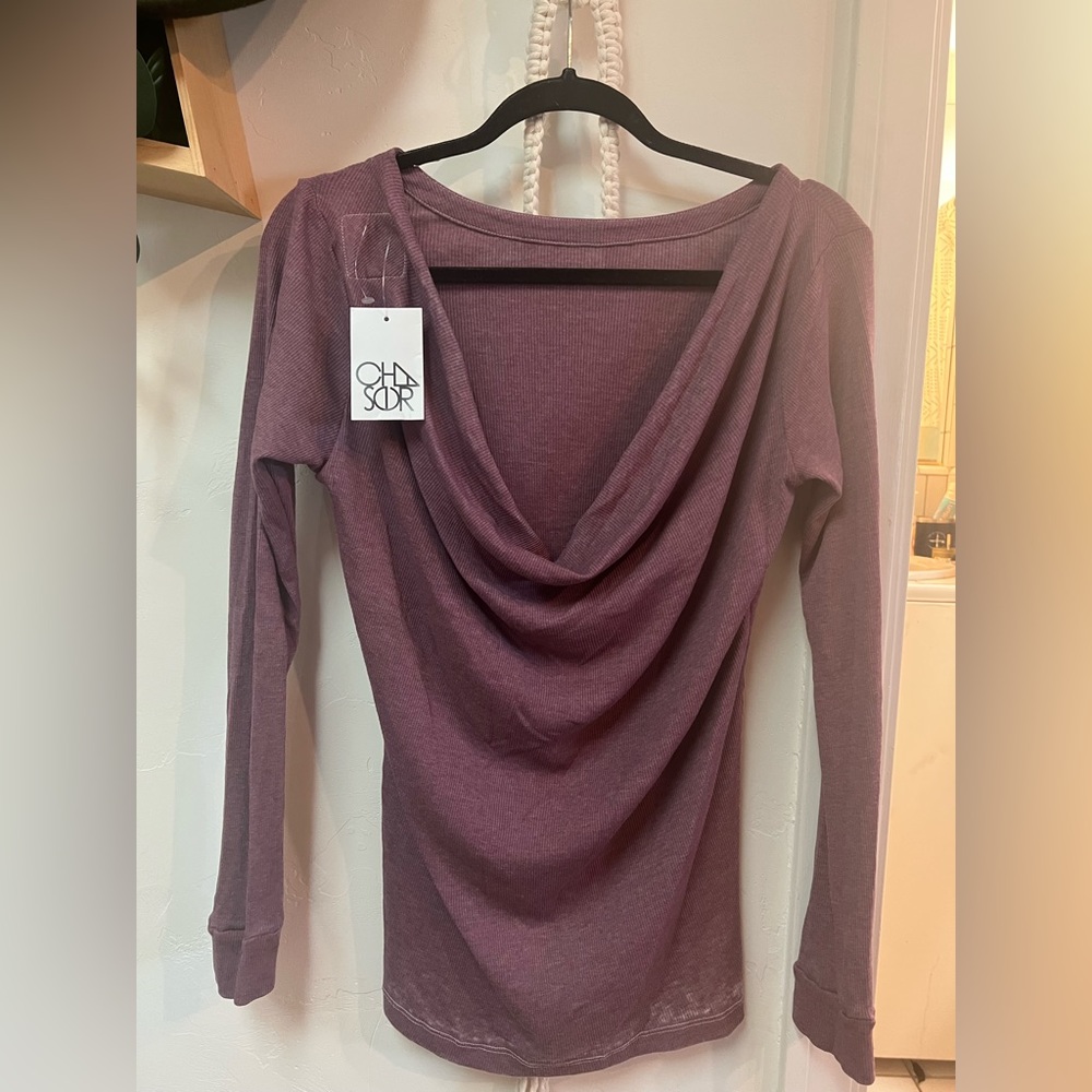 Drape back vintage cotton shirt